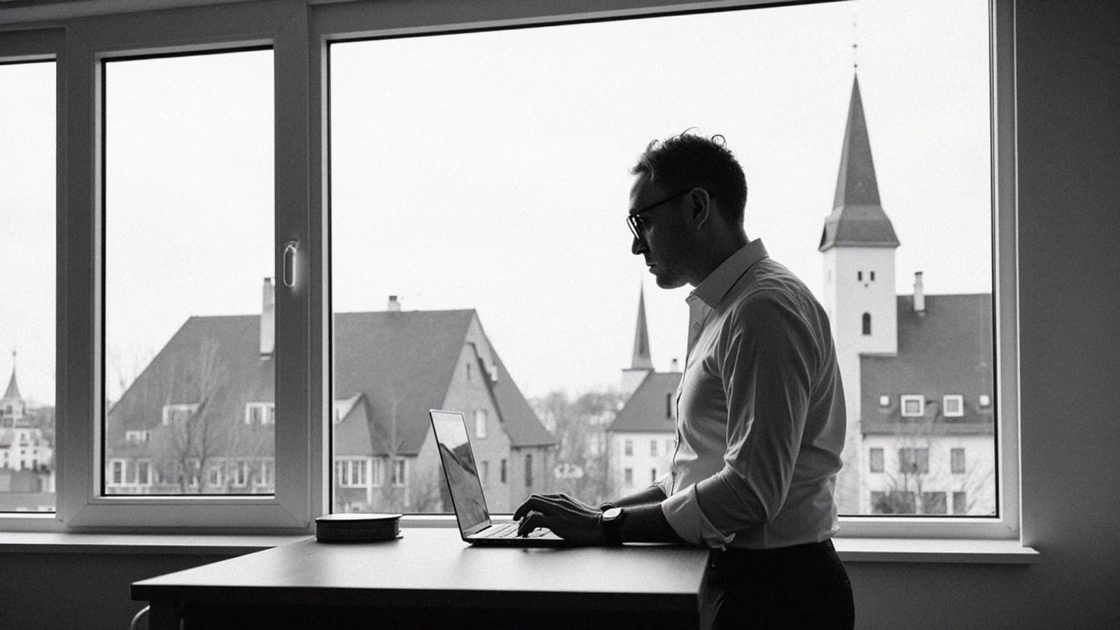Unternehmer in Regensburg beim KI-Strategiegespräch